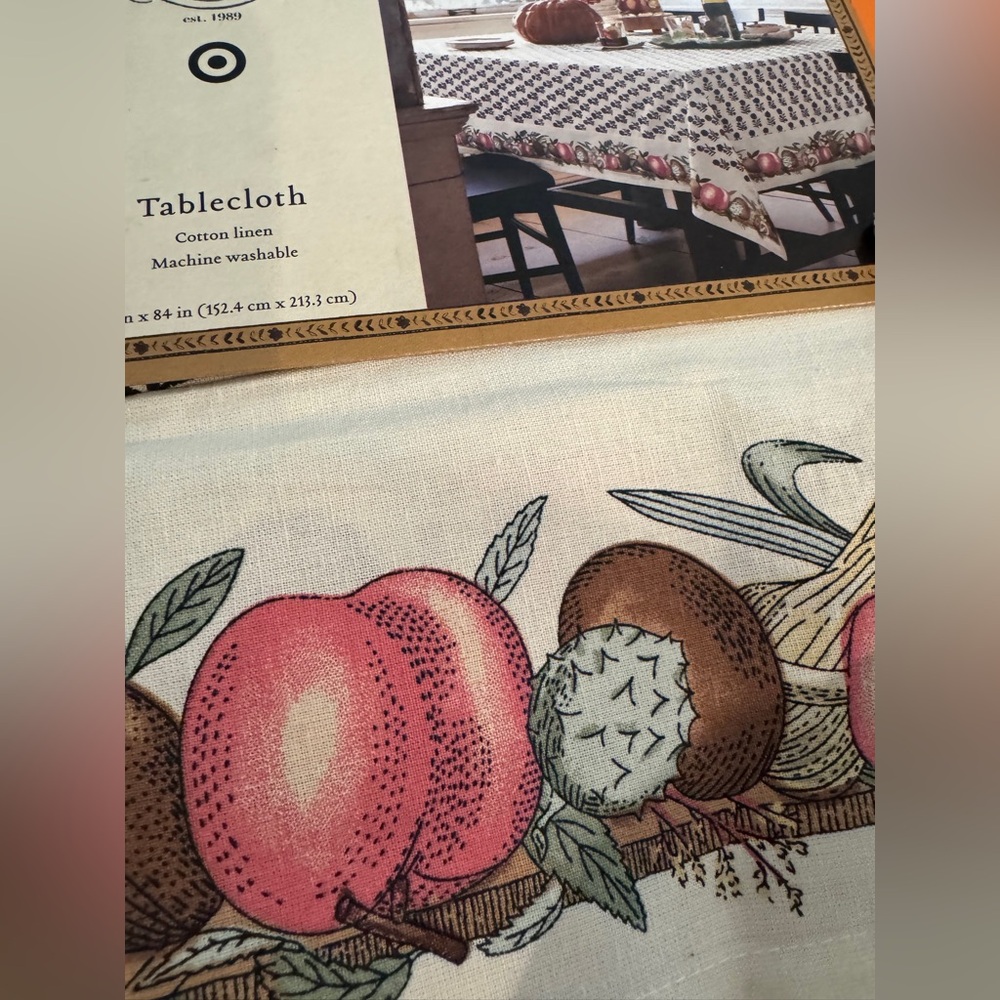 John Derian Thanksgiving table cloth - Picture 7 of 11
